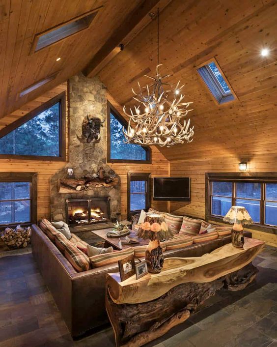 The materials of the rustic style